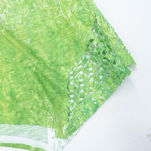 Time And Tru Shirt Women's XL (16-18) Blue Green Tie-Dye Short Sleeve Pullover - Picture 5 of 7